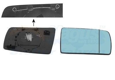 VAN WEZEL Spiegelglas, Außenspiegel 3031834