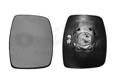 VAN WEZEL Spiegelglas, Außenspiegel 3078839