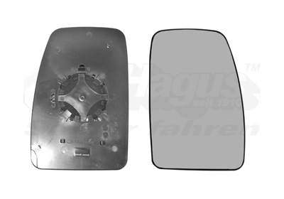 VAN WEZEL Spiegelglas, Außenspiegel 3799836