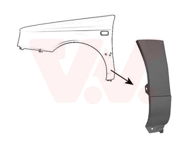 VAN WEZEL Kotflügel 5880155