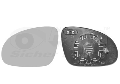 VAN WEZEL Spiegelglas, Außenspiegel 5895837