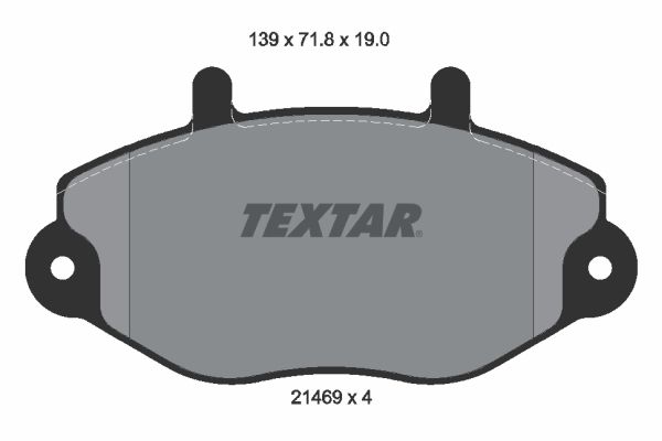 TEXTAR Bremsbelagsatz, Scheibenbremse 2146901
