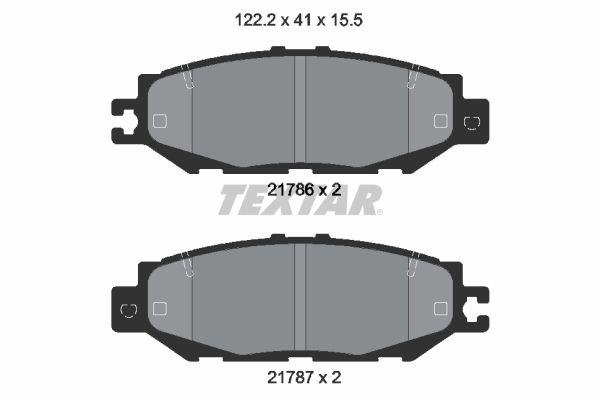 TEXTAR Bremsbelagsatz, Scheibenbremse 2178601