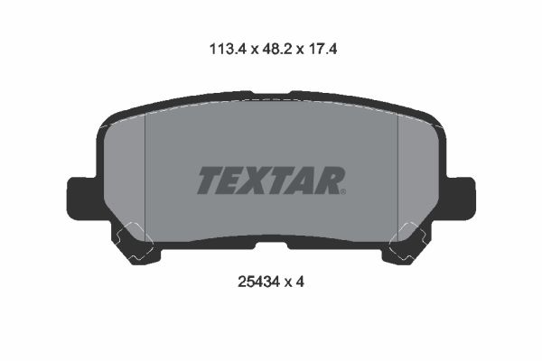 TEXTAR Bremsbelagsatz, Scheibenbremse 2543403