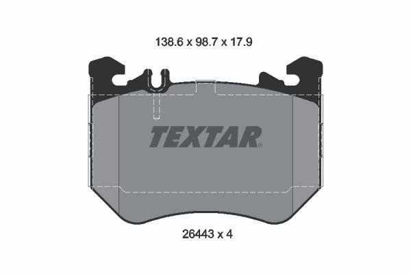 TEXTAR Bremsbelagsatz, Scheibenbremse 2644303