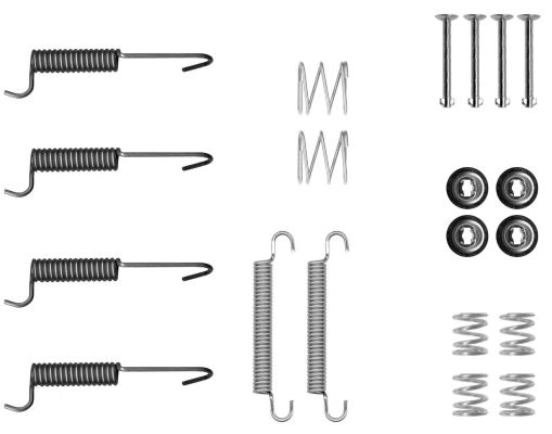 TEXTAR Zubehörsatz, Feststellbremsbacken 97048400