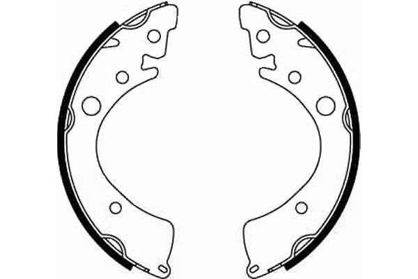 TEXTAR Bremsbackensatz 91037100