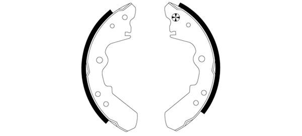 TEXTAR Bremsbackensatz 91038300