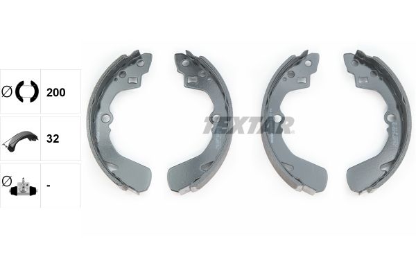 TEXTAR Bremsbackensatz 91039001