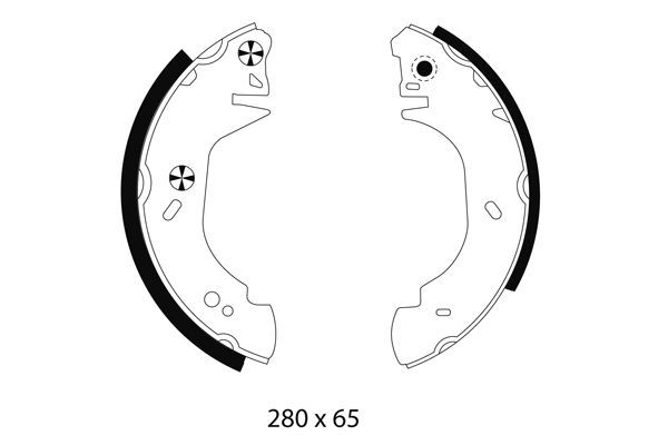 TEXTAR Bremsbackensatz 91044201