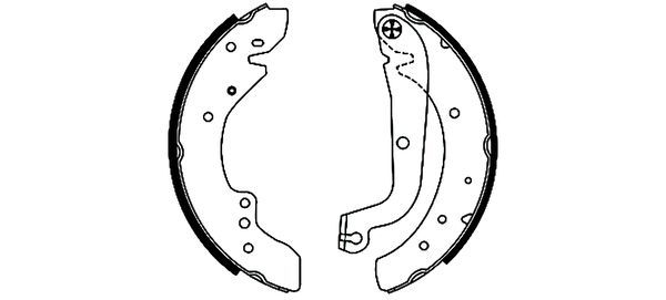 TEXTAR Bremsbackensatz 91049700