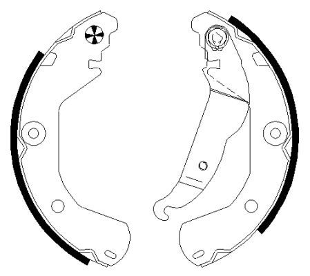 TEXTAR Bremsbackensatz 91080200