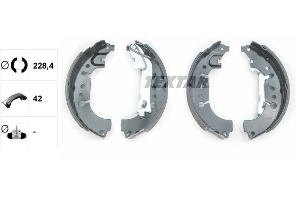 TEXTAR Bremsbackensatz 91081500