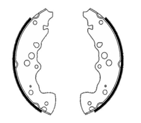 TEXTAR Bremsbackensatz 91083600