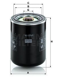 MANN-FILTER Ölfilter WD 1374/5