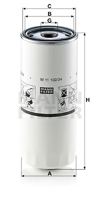 MANN-FILTER Ölfilter W 11 102/34