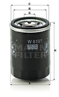 MANN-FILTER Ölfilter W 610/1
