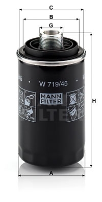 MANN-FILTER Ölfilter W 719/45