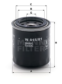 MANN-FILTER Ölfilter W 815/81
