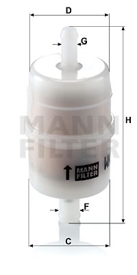 MANN-FILTER Kraftstofffilter WK 32/6