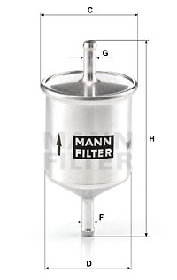 MANN-FILTER Kraftstofffilter WK 66