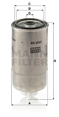 MANN-FILTER Kraftstofffilter WK 854/4