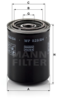 MANN-FILTER Ölfilter WP 928/84