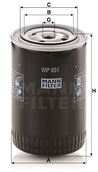 MANN-FILTER Ölfilter WP 931