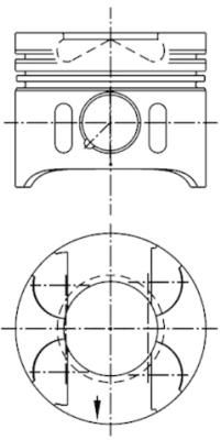 KOLBENSCHMIDT Kolben 97482610