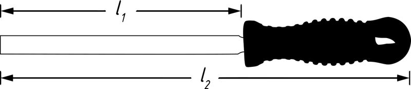HAZET Feile, Bremsbelagschacht-Reinigung 4968-6