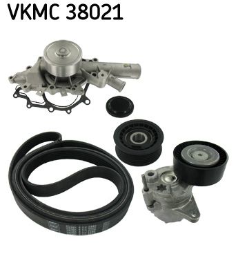 SKF Wasserpumpe + Keilrippenriemensatz VKMC 38021