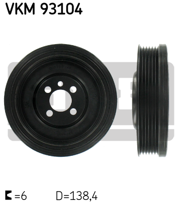 SKF Riemenscheibe, Kurbelwelle VKM 93104