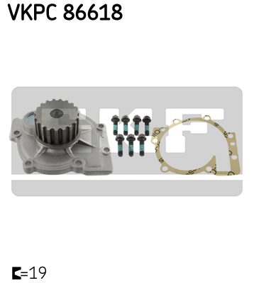 SKF Wasserpumpe, Motorkühlung VKPC 86618