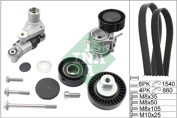 Schaeffler INA Keilrippenriemensatz 529 0053 10