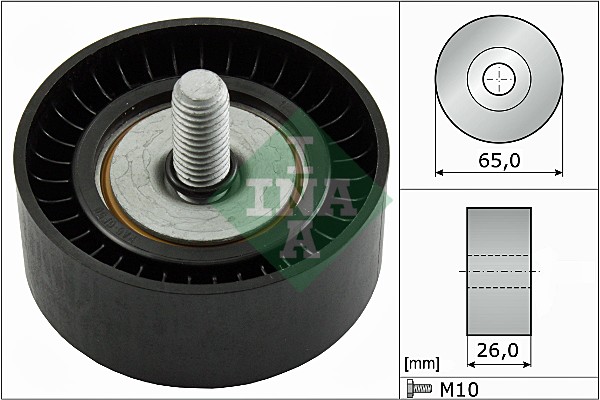 Schaeffler INA Umlenk-/Führungsrolle, Keilrippenriemen 532 0479 10