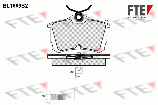 FTE Bremsbelagsatz, Scheibenbremse 9010284