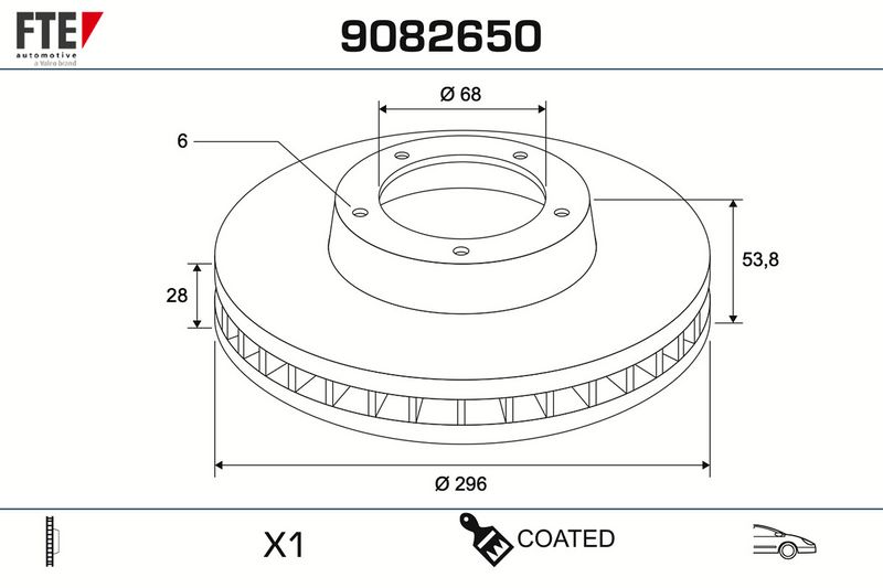 FTE Bremsscheibe 9082650