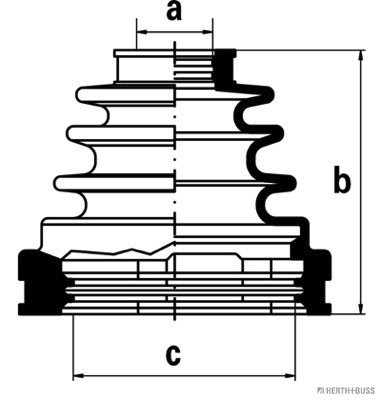Herth+Buss Jakoparts Faltenbalgsatz, Antriebswelle J2882006
