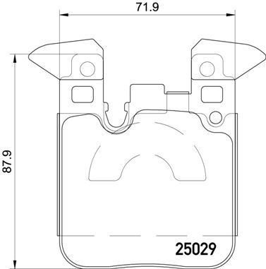 BREMBO Bremsbelagsatz, Scheibenbremse P 06 087