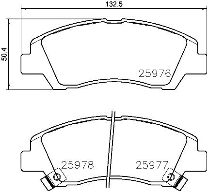 BREMBO Bremsbelagsatz, Scheibenbremse P 30 076