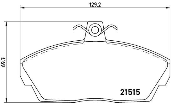 BREMBO Bremsbelagsatz, Scheibenbremse P 44 010