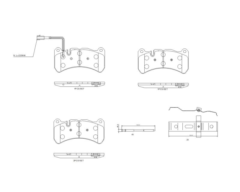 BREMBO Bremsbelagsatz, Scheibenbremse P 48 003