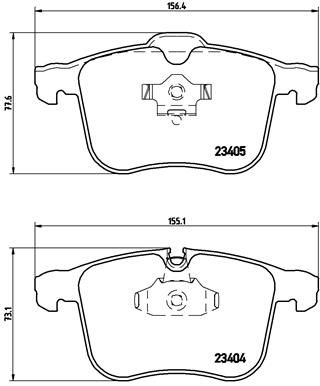 BREMBO Bremsbelagsatz, Scheibenbremse P 59 046