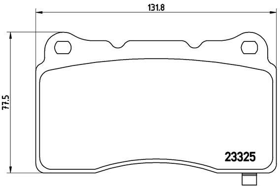 BREMBO Bremsbelagsatz, Scheibenbremse P 59 079