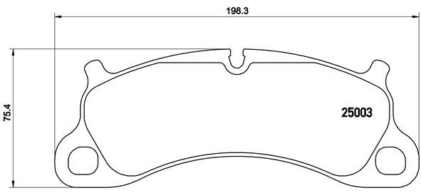 BREMBO Bremsbelagsatz, Scheibenbremse P 65 025