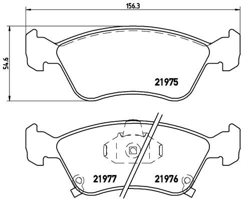 BREMBO Bremsbelagsatz, Scheibenbremse P 83 041