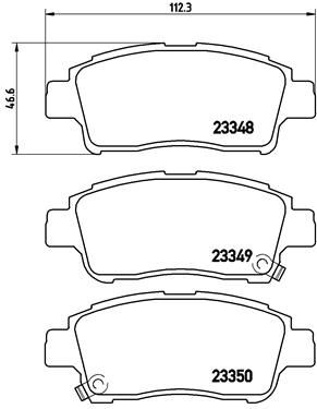 BREMBO Bremsbelagsatz, Scheibenbremse P 83 050