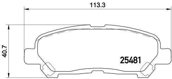 BREMBO Bremsbelagsatz, Scheibenbremse P 83 138