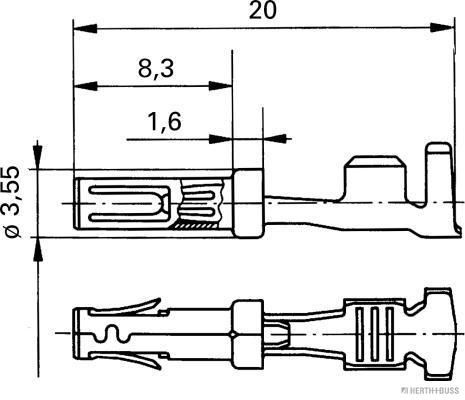 Herth+Buss Elparts Kontaktbuchse 50253277