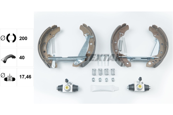 TEXTAR Bremsbackensatz 84044706